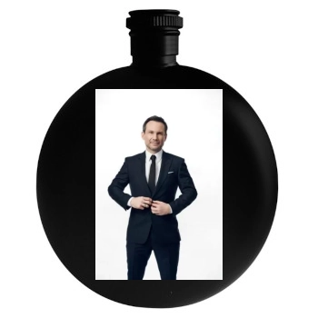 Christian Slater Round Flask