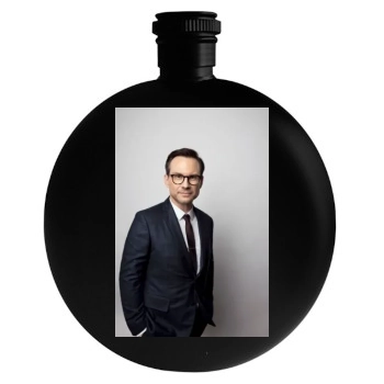 Christian Slater Round Flask