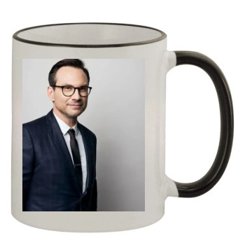 Christian Slater 11oz Colored Rim & Handle Mug