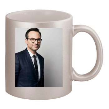 Christian Slater 11oz Metallic Silver Mug