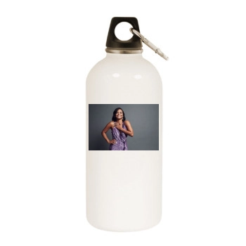 Christina Milian White Water Bottle With Carabiner