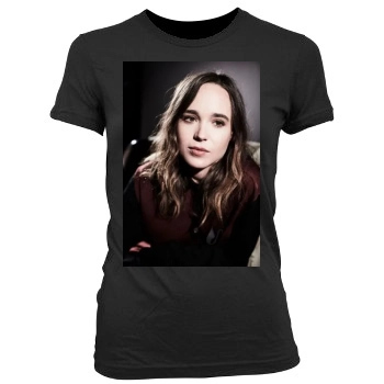 Ellen Page Women's Junior Cut Crewneck T-Shirt