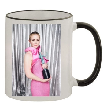 Emily Blunt 11oz Colored Rim & Handle Mug