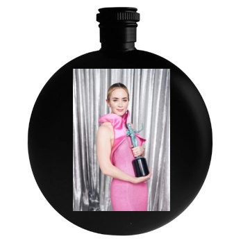 Emily Blunt Round Flask