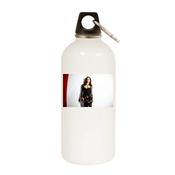 Emily Ratajkowski White Water Bottle With Carabiner