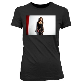 Emily Ratajkowski Women's Junior Cut Crewneck T-Shirt