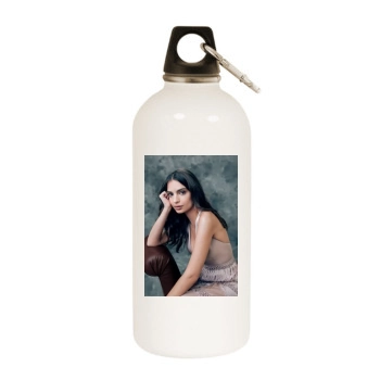 Emily Ratajkowski White Water Bottle With Carabiner