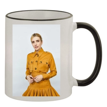 Emma Roberts 11oz Colored Rim & Handle Mug