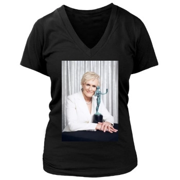 Glenn Close Women's Deep V-Neck TShirt