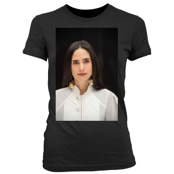 Jennifer Connelly Women's Junior Cut Crewneck T-Shirt