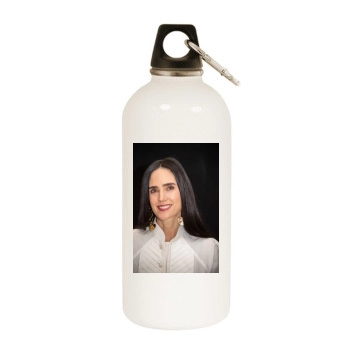 Jennifer Connelly White Water Bottle With Carabiner