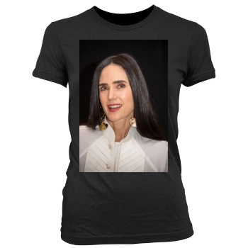 Jennifer Connelly Women's Junior Cut Crewneck T-Shirt