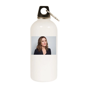 Julia Stiles White Water Bottle With Carabiner