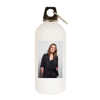 Julia Stiles White Water Bottle With Carabiner