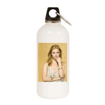 Emily VanCamp White Water Bottle With Carabiner