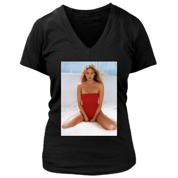 Estella Warren Women's Deep V-Neck TShirt