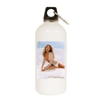 Estella Warren White Water Bottle With Carabiner