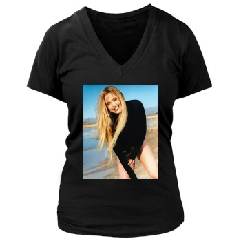 Estella Warren Women's Deep V-Neck TShirt