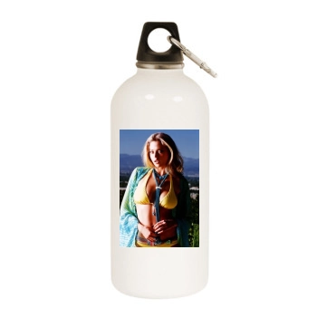 Estella Warren White Water Bottle With Carabiner