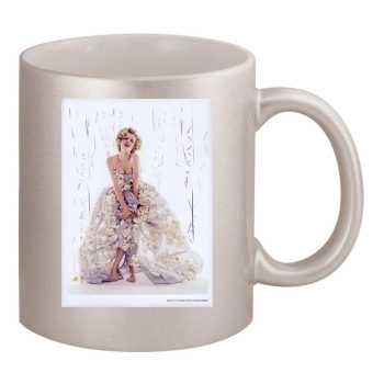 Eva Herzigova 11oz Metallic Silver Mug