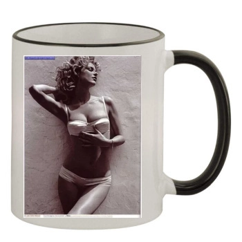 Eva Herzigova 11oz Colored Rim & Handle Mug