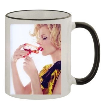 Eva Herzigova 11oz Colored Rim & Handle Mug