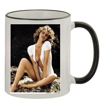 Eva Herzigova 11oz Colored Rim & Handle Mug