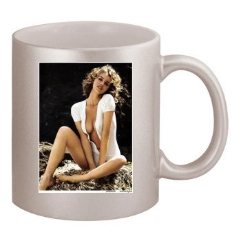 Eva Herzigova 11oz Metallic Silver Mug