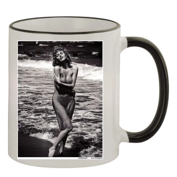 Eva Herzigova 11oz Colored Rim & Handle Mug