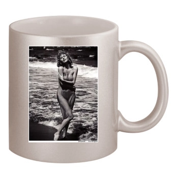 Eva Herzigova 11oz Metallic Silver Mug