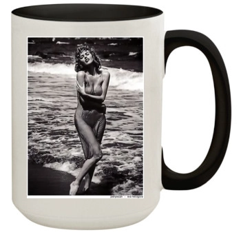 Eva Herzigova 15oz Colored Inner & Handle Mug