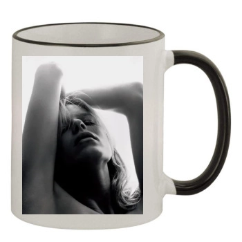 Eva Herzigova 11oz Colored Rim & Handle Mug