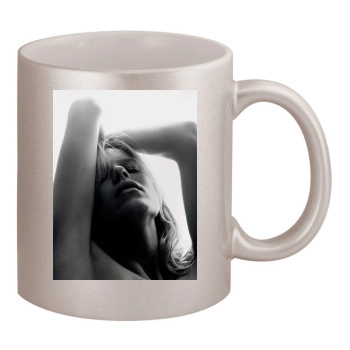 Eva Herzigova 11oz Metallic Silver Mug