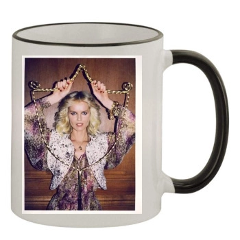 Eva Herzigova 11oz Colored Rim & Handle Mug