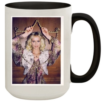 Eva Herzigova 15oz Colored Inner & Handle Mug