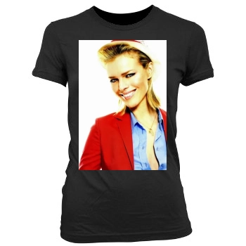 Eva Herzigova Women's Junior Cut Crewneck T-Shirt