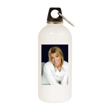 Farah Fath White Water Bottle With Carabiner