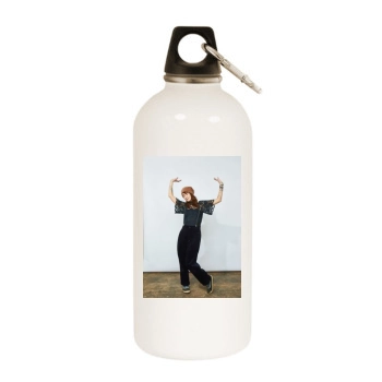 Lena Headey White Water Bottle With Carabiner