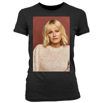 Malin Akerman Women's Junior Cut Crewneck T-Shirt