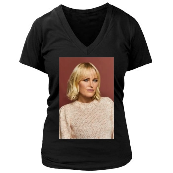 Malin Akerman Women's Deep V-Neck TShirt