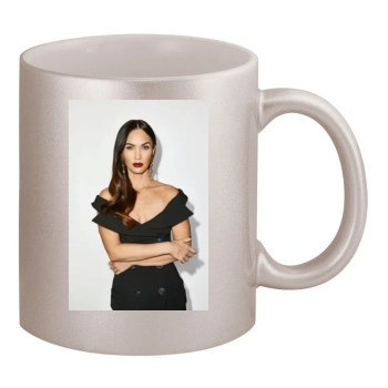 Megan Fox 11oz Metallic Silver Mug