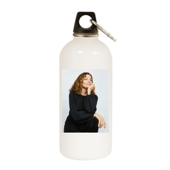 Rene Russo White Water Bottle With Carabiner