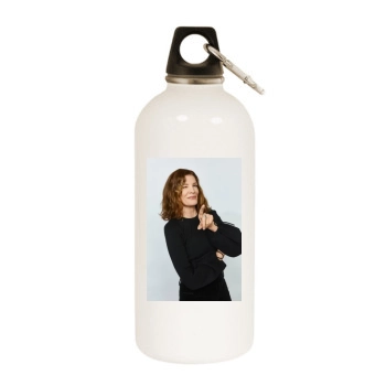 Rene Russo White Water Bottle With Carabiner