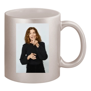 Rene Russo 11oz Metallic Silver Mug