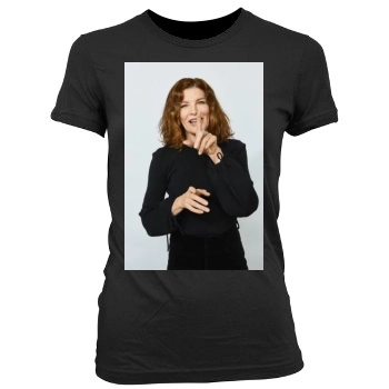 Rene Russo Women's Junior Cut Crewneck T-Shirt