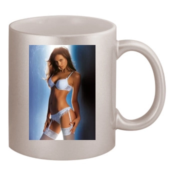 Irina Shayk 11oz Metallic Silver Mug