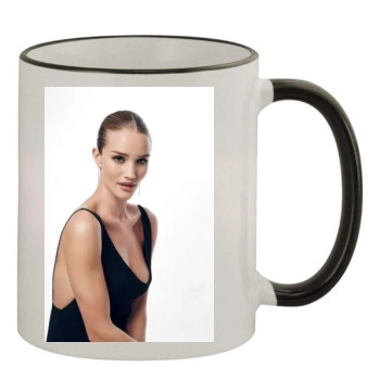 Rosie Huntington-Whiteley 11oz Colored Rim & Handle Mug