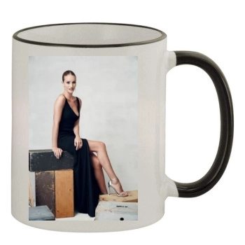 Rosie Huntington-Whiteley 11oz Colored Rim & Handle Mug