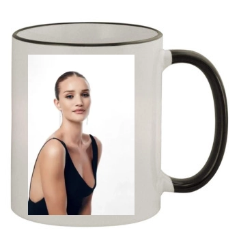 Rosie Huntington-Whiteley 11oz Colored Rim & Handle Mug