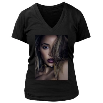 Tinashe Women's Deep V-Neck TShirt